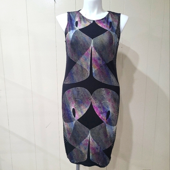 Asos Metallic Sleeveless Dress Women's Sz 14 - Picture 1 of 7